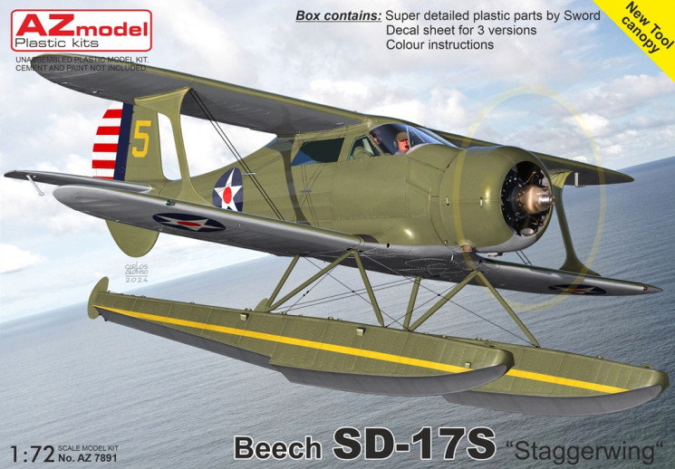 AZ7891 Beech SD-17S "Staggerwing" 1/72