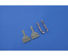 632079 Bf 109G-10 бронзовые стойки шасси 1/32