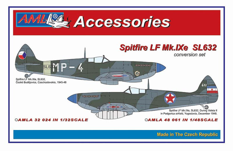 AMLA 48 061 Spitfire Mk.IXe with Germany fuels ВВС Чехии