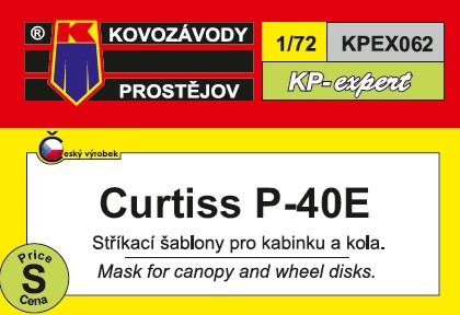 KPEX062 Маска P-40E 1/72