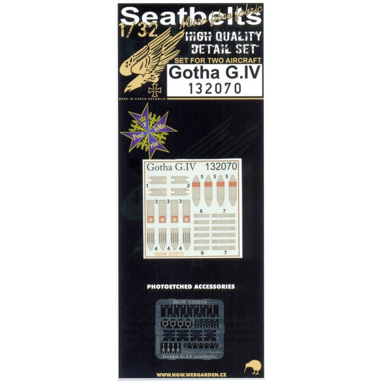 HGW 132070 Ремни на GOTHA G.IV