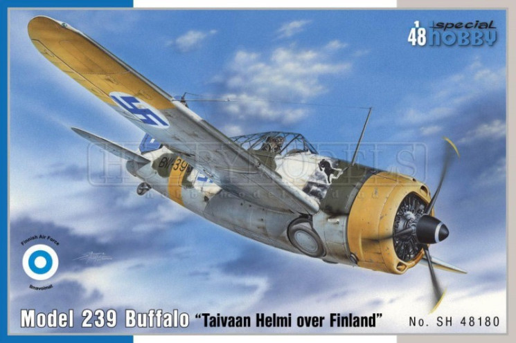 SH48180  model 239 Buffalo "Taivaan Helmi over Finland"