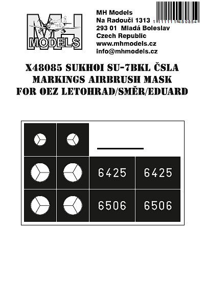 X48085 СУ-7БКЛ CSLA маски для нанесения маркировок.
