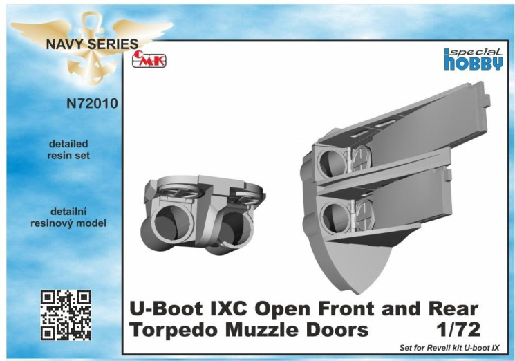 U-Boot IX Open Front and Rear Torpedo Muzzle Doors