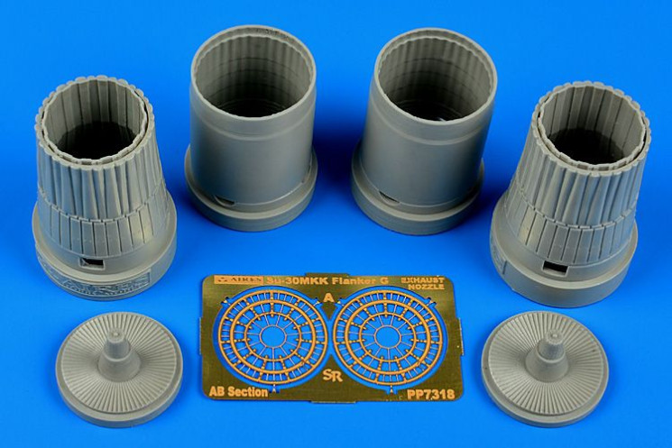 7318  Su-30MKK Flanker G exhaust nozzles