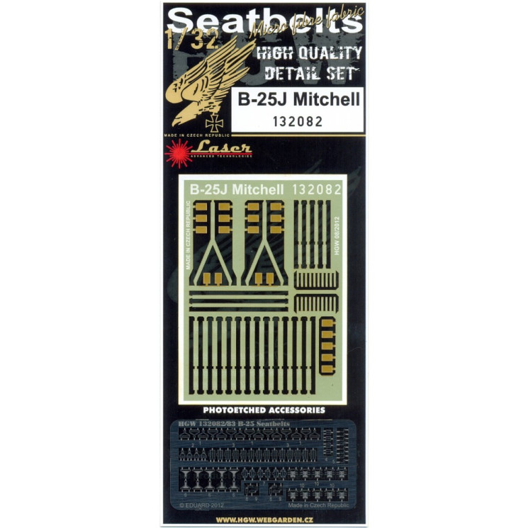 HGW 132082 Ремни на B-25J Mitchell