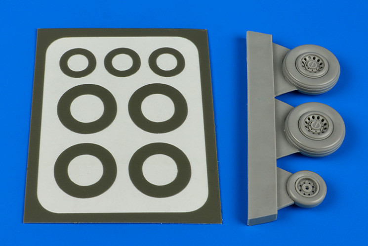 7319  Sea Vixen wheels & paint masks