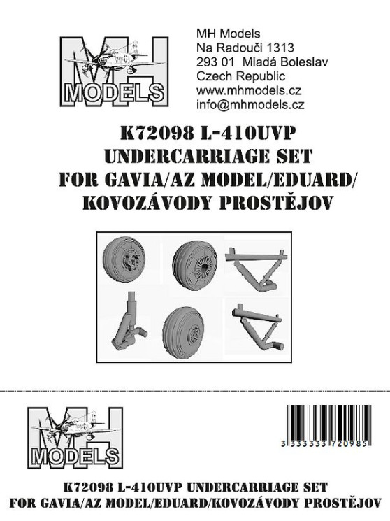K72098 L-410UVP комплект шасі для Gavia/AZ Model/Eduard/KPM