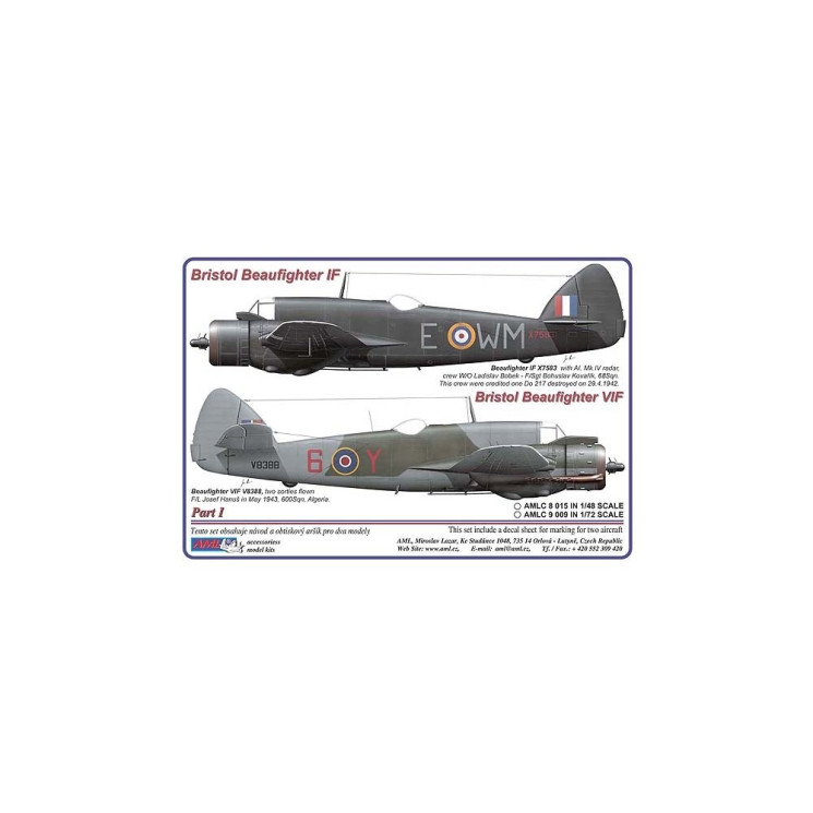 AMLC 8 015 B.Beaufighter - Часть 1. / 3 варианта декалей : WMoE,WMoT,6oY