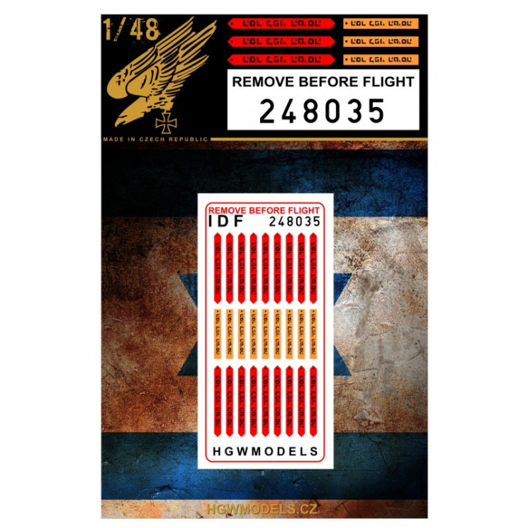 HGW 248035 "Снять перед вылетом" - Израиль