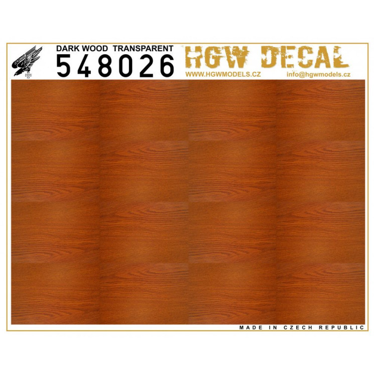 HGW 548026 Темное дерево - Transparent - Декаль 1/48