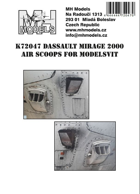 K72047 Dassault Mirage 2000 air scoops.