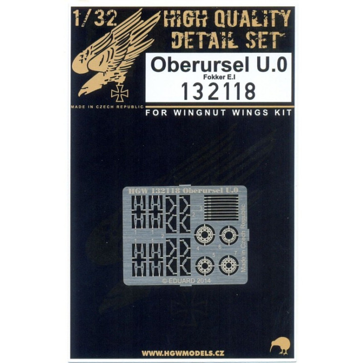 132118 Fokker E.I Двигатель Oberursel U.0 1/32