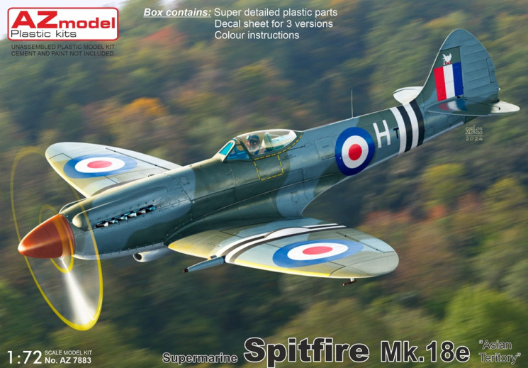 AZ7883 Spitfire Mk.18e "Asian Teritory" 1/72