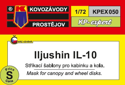 KPEX050 IL-10 – маски для ліхтаря кабіни (для моделі Fly) 1/72