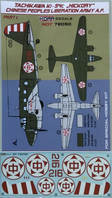 Tachikawa Ki-54C Hickory Chinese PLAAF part I