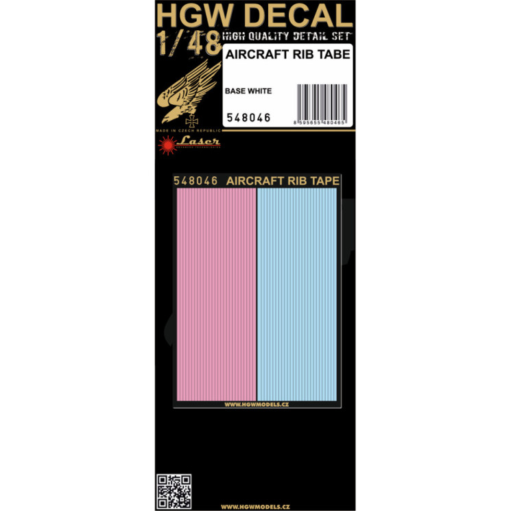 HGW 548046 Стрічки для ребер літака 1/48