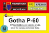KPEX051 Gotha P.60 – маска для ліхтаря кабіни 1/72