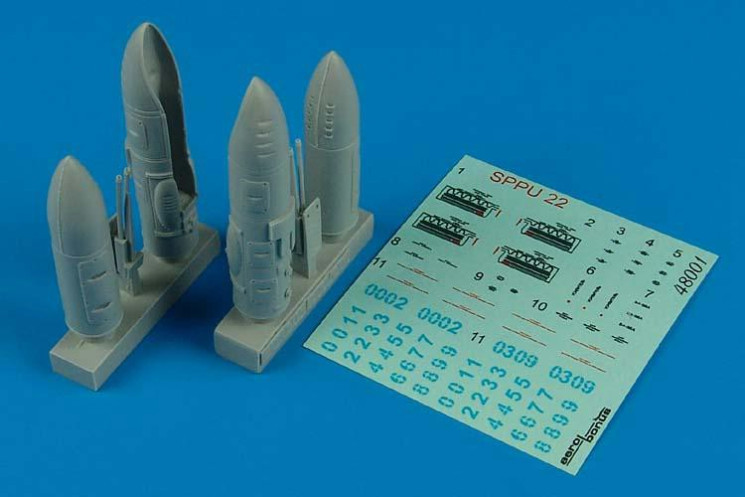 480001 SPPU-22 Soviet gun pods