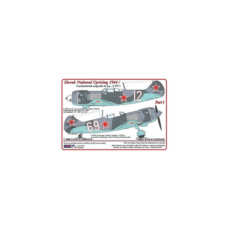 AMLC 8 023 Словацкое национальное восстание 1944. /Чехословацкие легенды на Ла-5ФН, Часть 1