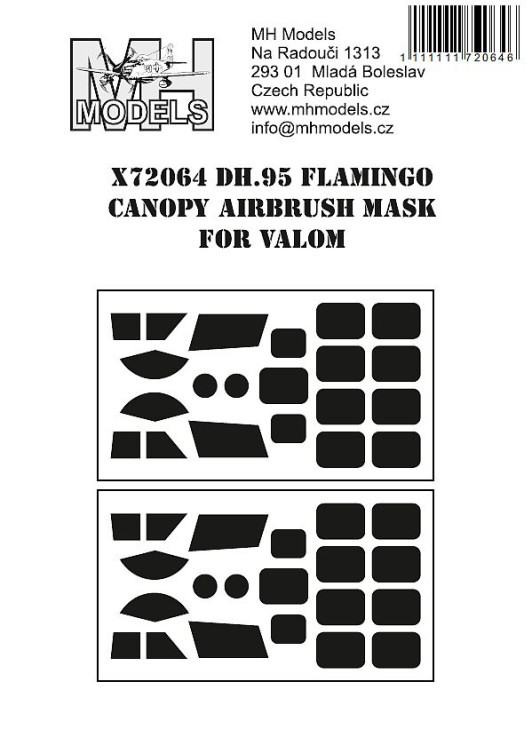 X72064 DH.95 Flamingo маски для фонаря.