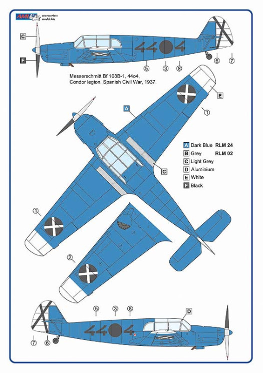AMLC 9 040 Messerschmitt Bf 108 в Іспанії