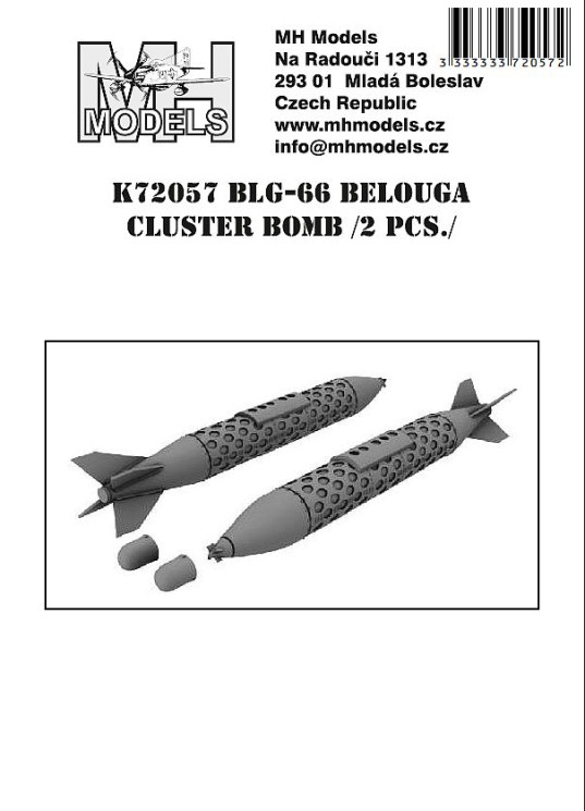 K72057 BLG-66 Belouga кассетная бомба 2 шт.