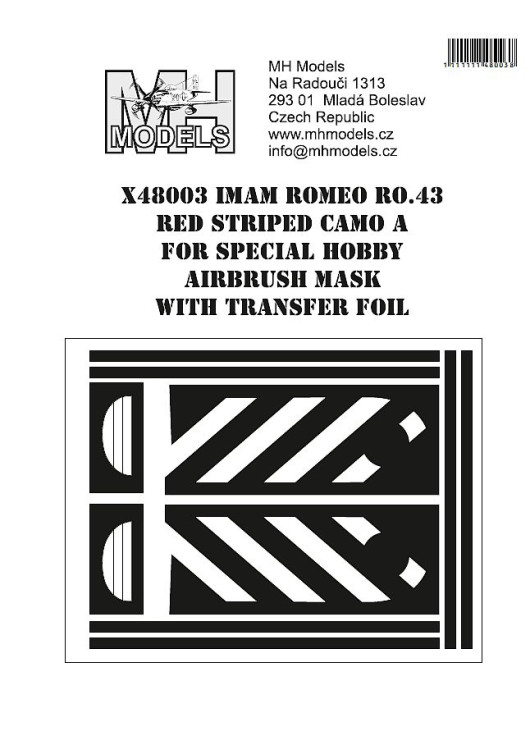 X48003 IMAM Ro.43 RED STRIPED CAMO A.