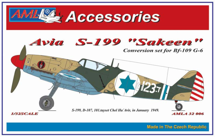 AMLA 32 006 Avia S-199 "Sakeen"  конверсионный набор