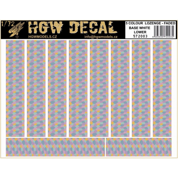 HGW 572003 5 цветные декали нижние - Декаль 1/72