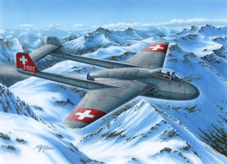 DH.100 Vampire Mk.I "The First Jet Guardians of Neutrality"