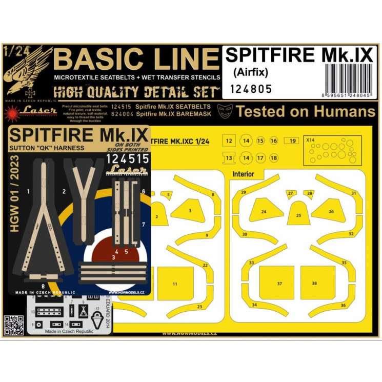 HGW 124805 Базовый набор Spitfire Mk.IX 1/24