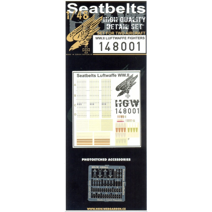 HGW 148001 Ремни на истребители Люфтваффе