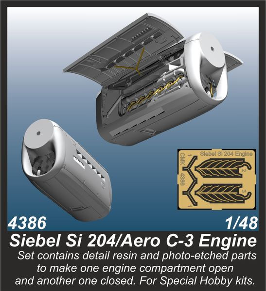 4386 Siebel Si 204/Aero C-3 Двигатель