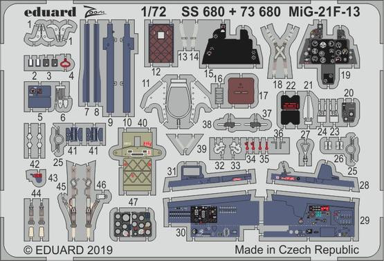 73680 МиГ-21Ф-13 1/72