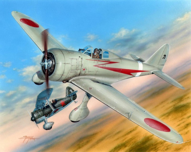 SH32033  Nakajima Ki-27Ko Nate  / Nomonham Aces /