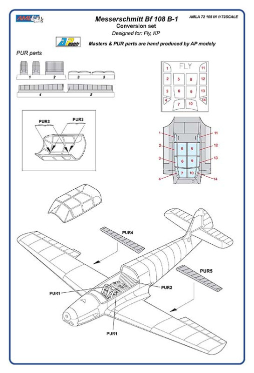 AMLA 72 105 Messerschmitt Bf 108
