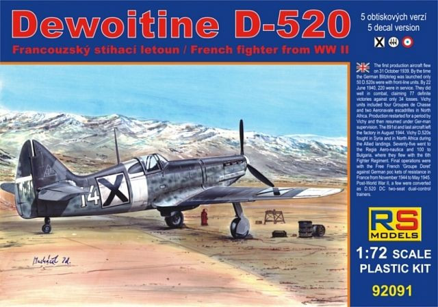 92091  Dewoitine D-520 Bulgaria