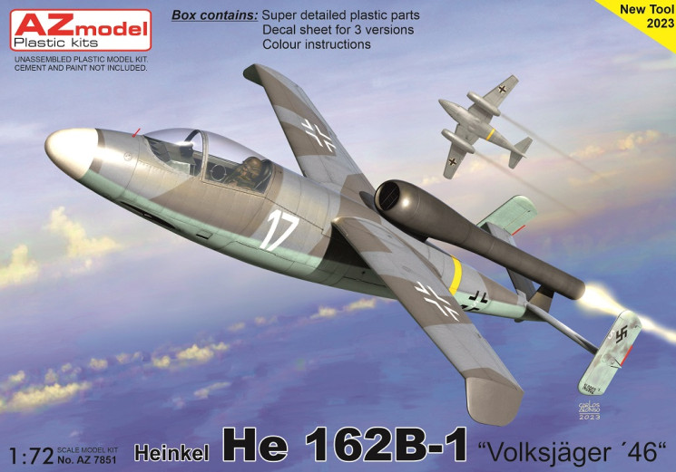 AZ7851 Heinkel He 162B-1 /Volksjager 46/