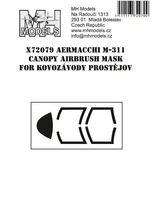 X72079 Aermacchi M-311 маски для фонаря.