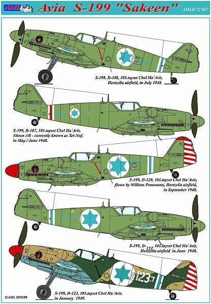 AMLD72047 Avia S-199 "Sakeen" (  5 вариантов )