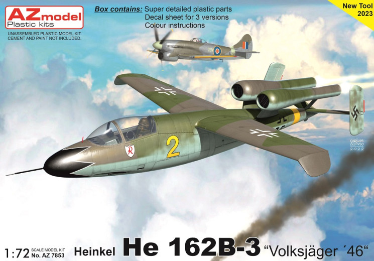 AZ7853 Heinkel He 162B-3 /Volksjager 46/