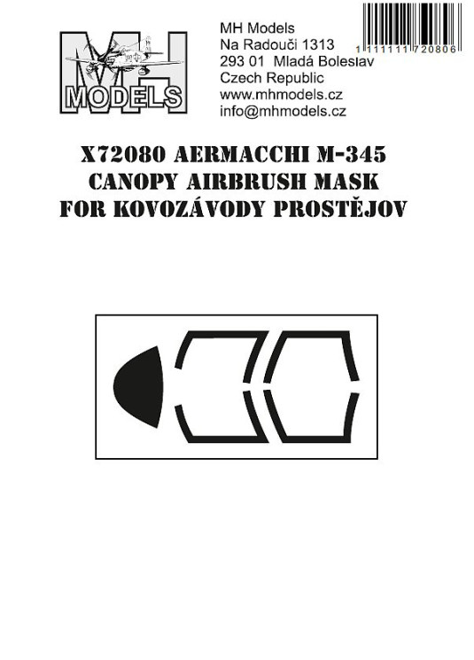X72080 Aermacchi M-345 маски для фонаря.
