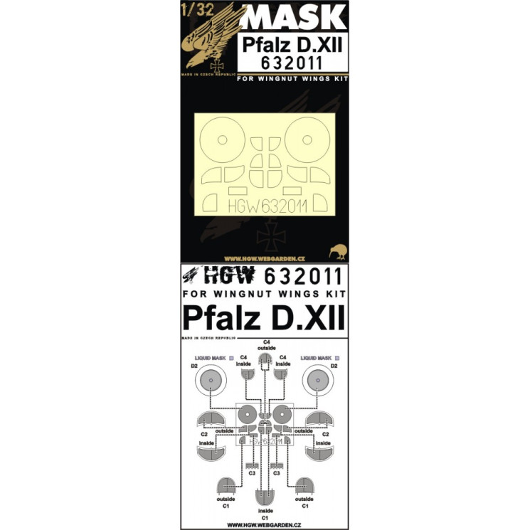 632011 Pfalz D.XII - маски.