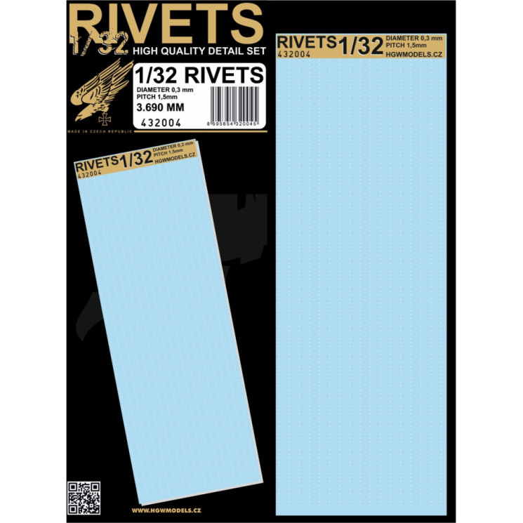 HGW 432004 Free Lines - Rivets 1/32
