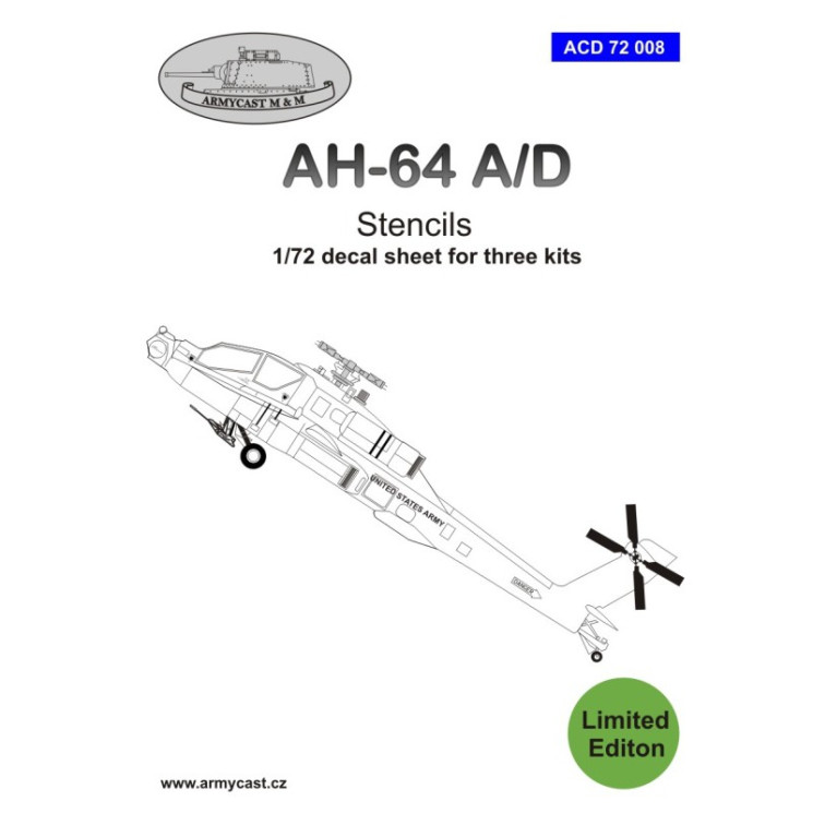 72008  AH-64A/D stencils
