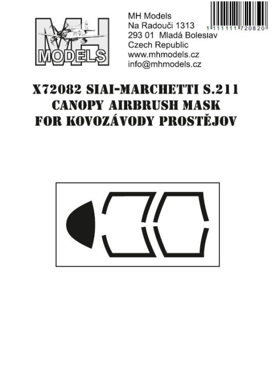 X72082 SIAI-Marchetti S.211 маски для фонаря.