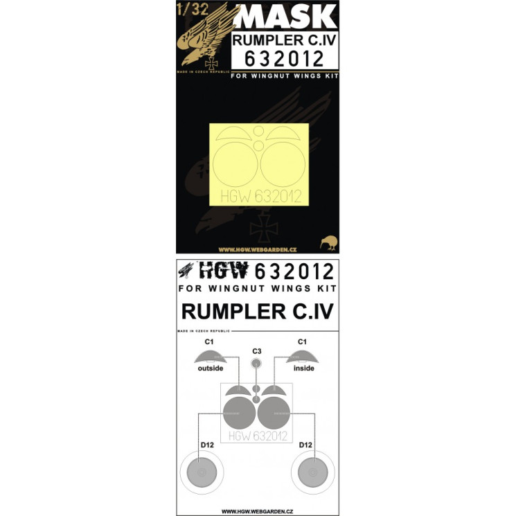 632012 Rumpler C.IV - маски.