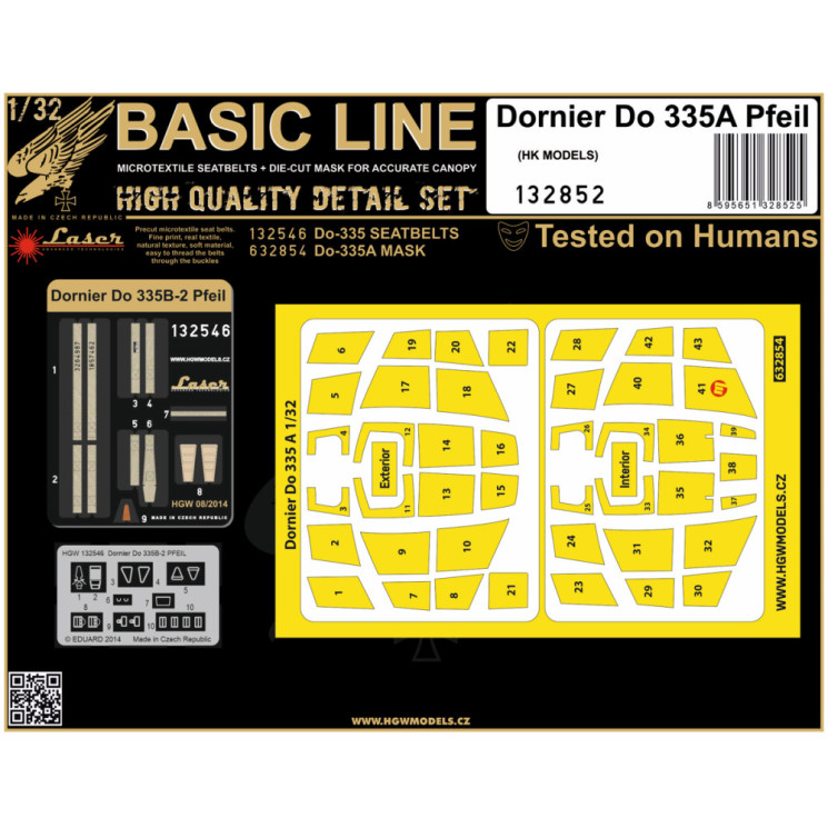 HGW 132852 Базовый набор Do335A Pfeil 1/24