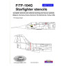 72013  F/TF-104G stencils